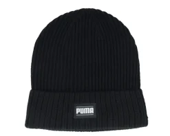 Cuff Beanies-Puma Ribbed Classic Beanie Black Cuff -
