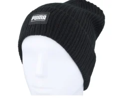 Cuff Beanies-Puma Ribbed Classic Beanie Black Cuff -