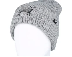 Cuff Beanies | Knitted Beanies-Goorin Bros. Ribbed Sheep Classic Knits Icon Embroidery Grey Cuff -