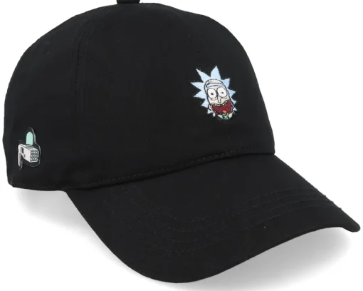 Hot Capslab Rick & Morty Rick Black Dad Cap -