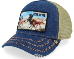 Trucker-Goorin Bros. Ride or die Rodeo Denim A-Frame Trucker -