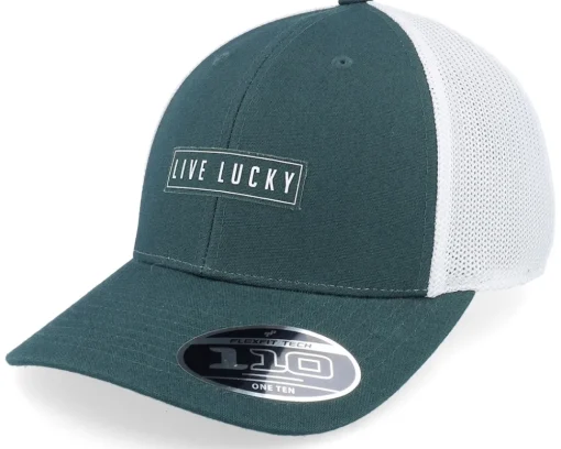 Clearance Black Clover Rigsby Green W White Mesh W Patch Trucker -