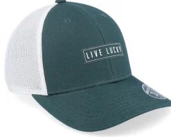 Clearance Black Clover Rigsby Green W White Mesh W Patch Trucker -