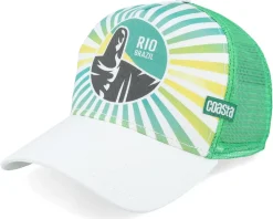 Clearance Coastal Rio White/Green Trucker -