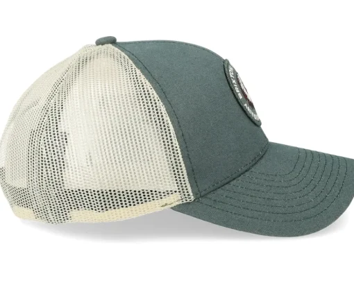 Trucker-Brixton Rival Stamp X Mp Mesh Cap Silver Pine/Off White Trucker -