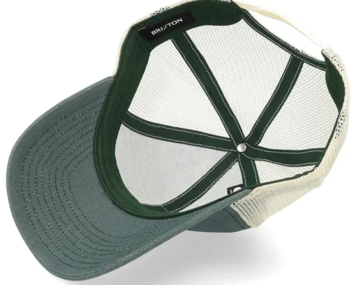 Trucker-Brixton Rival Stamp X Mp Mesh Cap Silver Pine/Off White Trucker -