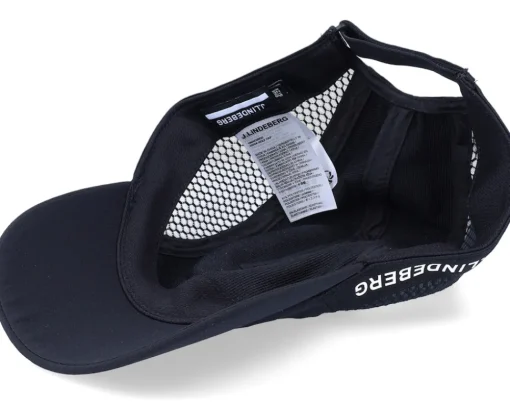 New J.Lindeberg Rock Golf Cap Black Dad Cap -