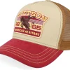 Trucker-Stetson Rodeo Beige/Wine A-Frame Trucker -