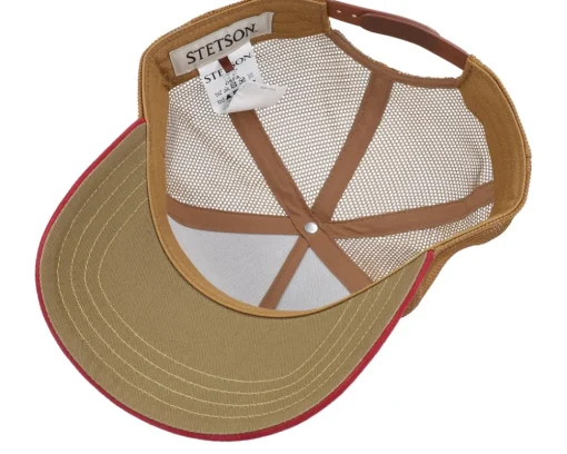 Trucker-Stetson Rodeo Beige/Wine A-Frame Trucker -