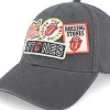 Hot American Needle Rolling Stones Iconic Black Dad Cap -