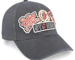 Hot American Needle Rolling Stones Iconic Black Dad Cap -