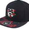 Snapback-Bearded Man Rose Logo Black/Rose Snapback -