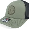 Trucker-Wild Spirit Round Engraved Landscape Patch 112 Split -