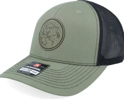Trucker-Wild Spirit Round Engraved Landscape Patch 112 Split -