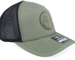 Trucker-Wild Spirit Round Engraved Landscape Patch 112 Split -