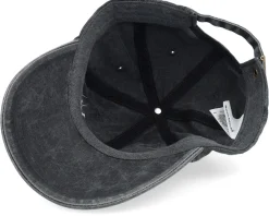 Dad Cap-Iconic Rrrrespekt Script Washed Black Dad Cap -