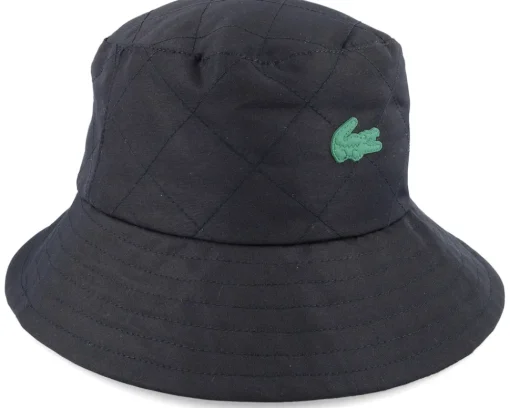 Online Lacoste Rubber Patch Stitch Bucket - Black