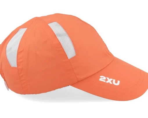 Sport-2XU Run Cap Ember/White Dad Cap - Orange