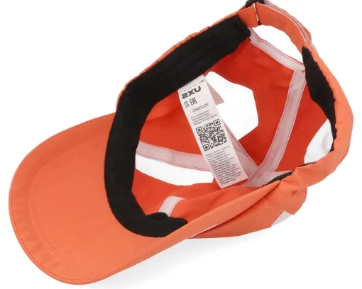 Sport-2XU Run Cap Ember/White Dad Cap - Orange