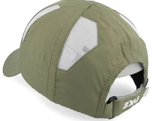 Sale 2XU Run Cap Hunter /White Dad Cap - Green