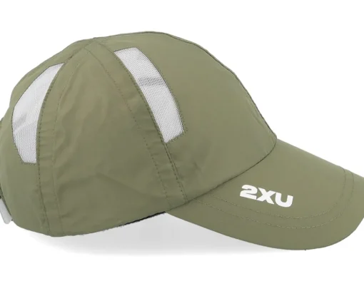 Sale 2XU Run Cap Hunter /White Dad Cap - Green