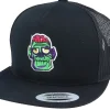 Trucker-Iconic Sad Zombie Brains Black Trucker -