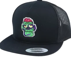 Trucker-Iconic Sad Zombie Brains Black Trucker -