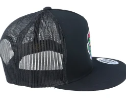 Trucker-Iconic Sad Zombie Brains Black Trucker -
