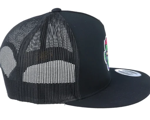 Trucker-Iconic Sad Zombie Brains Black Trucker -
