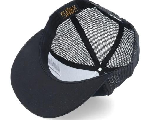 Trucker-Iconic Sad Zombie Brains Black Trucker -
