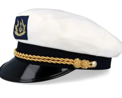 Vega-CTH Ericson Sailor Sr. Wool Blend White Flat Cap -