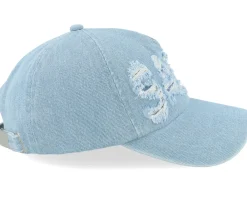 Dad Cap-Upfront Salty Semi Soft A-shape Denim Dad Cap -