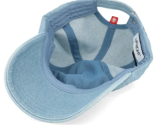 Dad Cap-Upfront Salty Semi Soft A-shape Denim Dad Cap -