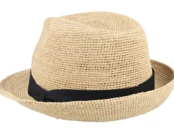 Straw Hat-CTH Ericson Sam Raffia Trilby Natural Straw Hat -