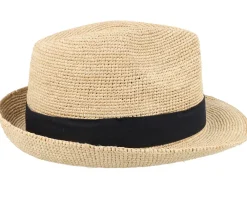 Straw Hat-CTH Ericson Sam Raffia Trilby Natural Straw Hat -