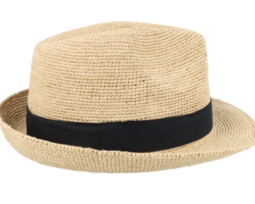 Straw Hat-CTH Ericson Sam Raffia Trilby Natural Straw Hat -