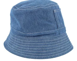 Buckets-Samsøe Samsøe Samory Hat Blue Denim Bucket -