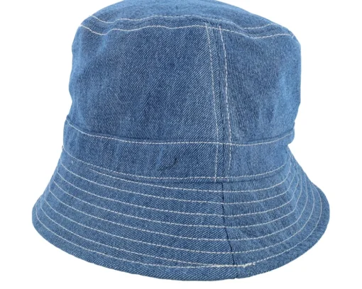Buckets-Samsøe Samsøe Samory Hat Blue Denim Bucket -
