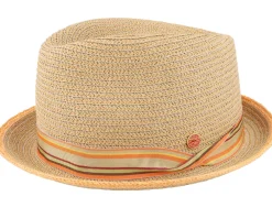 Straw Hat-Mayser Samu Paperbraid Brown-gem Straw Hat - Beige