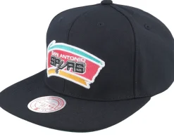 Snapback-Mitchell & Ness San Antonio Spurs Conference Patch Black Snapback -