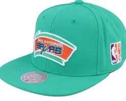 Snapback-Mitchell & Ness San Antonio Spurs Desert Green Teal Snapback -