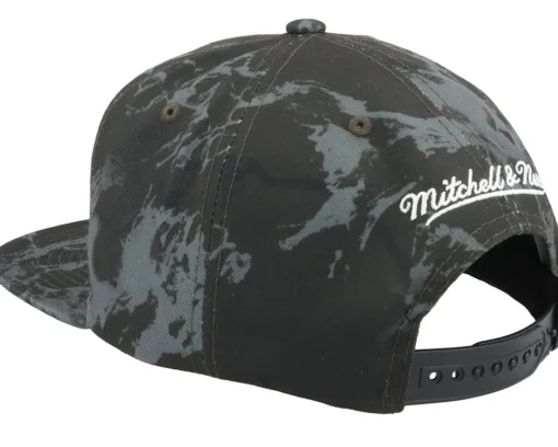 Snapback-Mitchell & Ness San Antonio Spurs Down For All Black Snapback -