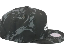 Snapback-Mitchell & Ness San Antonio Spurs Down For All Black Snapback -