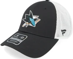 Trucker-Fanatics San Jose Sharks Authentic Pro Rink Black/White Trucker -