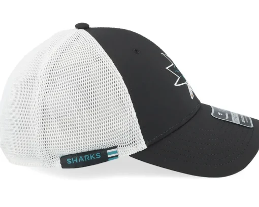 Trucker-Fanatics San Jose Sharks Authentic Pro Rink Black/White Trucker -