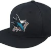 Snapback-American Needle San Jose Sharks 400 Series Black Snapback -