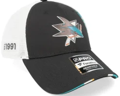 Trucker-Fanatics San Jose Sharks Authentic Pro Draft Podium /White Trucker - Black