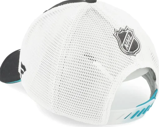 Trucker-Fanatics San Jose Sharks Authentic Pro Draft Podium /White Trucker - Black