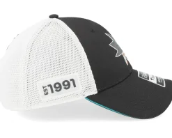 Trucker-Fanatics San Jose Sharks Authentic Pro Draft Podium /White Trucker - Black