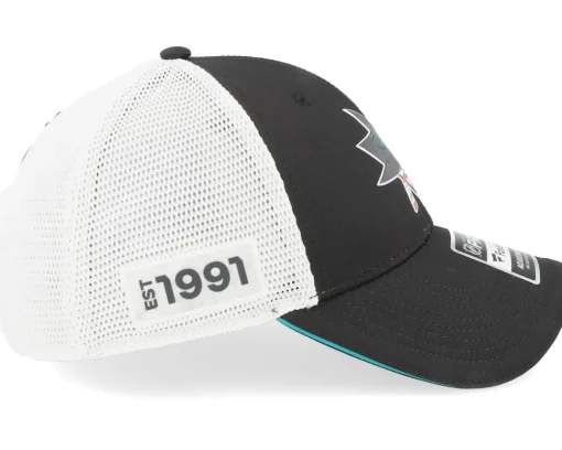 Trucker-Fanatics San Jose Sharks Authentic Pro Draft Podium /White Trucker - Black